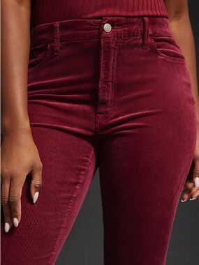 St. John's Bay Burgundy Corduroy Ankle Pants